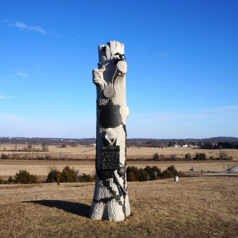 90th Pennsylvania Granite Tree Monument